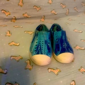 Native tie dye shoes